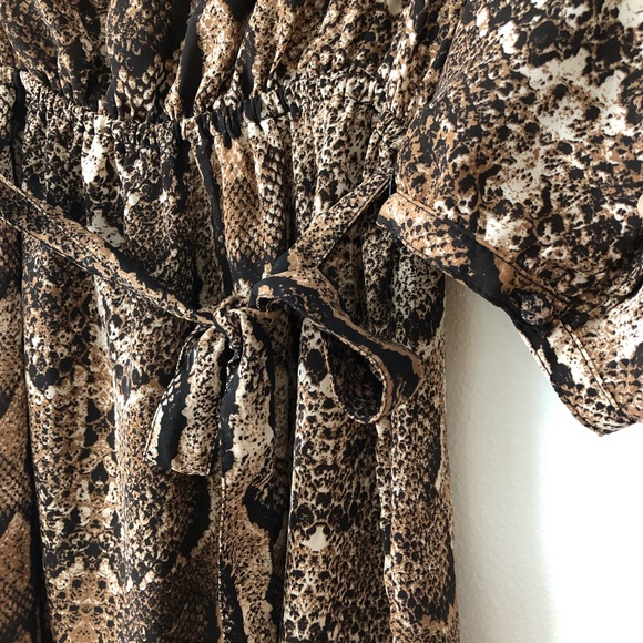 H&M Snake skin Animal Print Dress - Picture 2 of 4
